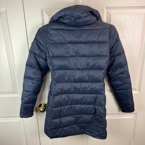 Save the Duck Full zip Ultra Light Puffer Coat Blue - Picture 3 of 3